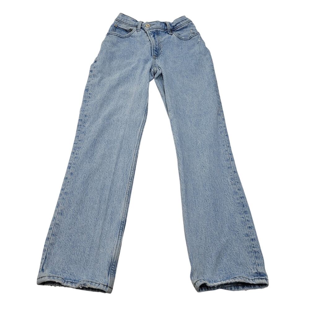 Abercrombie & Fitch The 90s Straight ultra high rise jeans criss cross 23 000